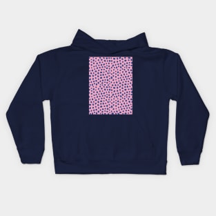 Blue and Pink Animal Print Pattern Kids Hoodie